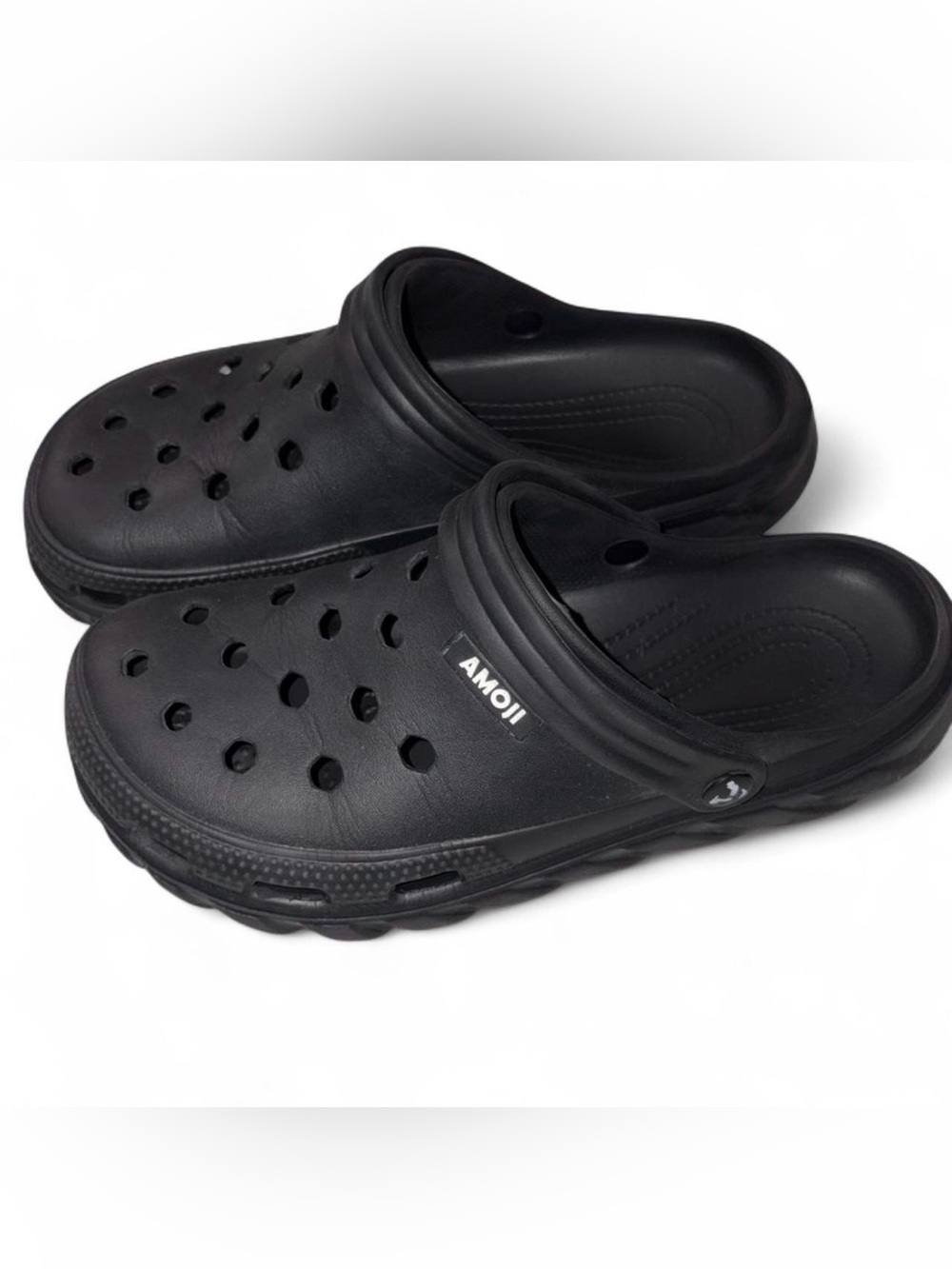 Black Slip-On Comfort Crocs for Men